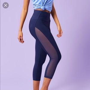 Marika Vixen High-Waist Crop Leggings - Blue